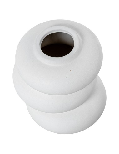 Jarrón de Cerámica Blanco Pequeño