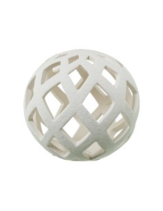 Bola de Cerámica en Crema Calada