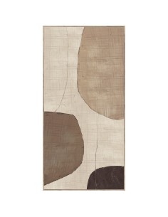 Cuadro en Lienzo con Diseño Abstracto Marrón
