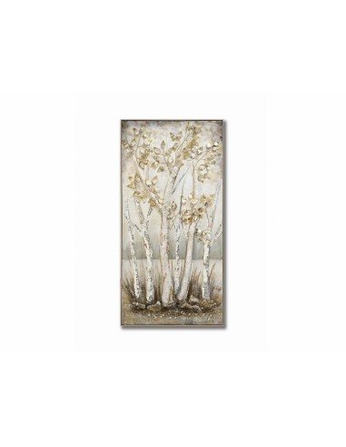 Cuadro en Lienzo con Diseño Arboles en Relieve