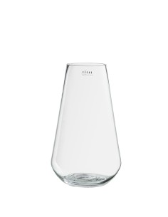 Jarrón de Cristal Transparente 30 cm