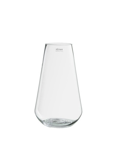Jarrón de Cristal Transparente 30 cm