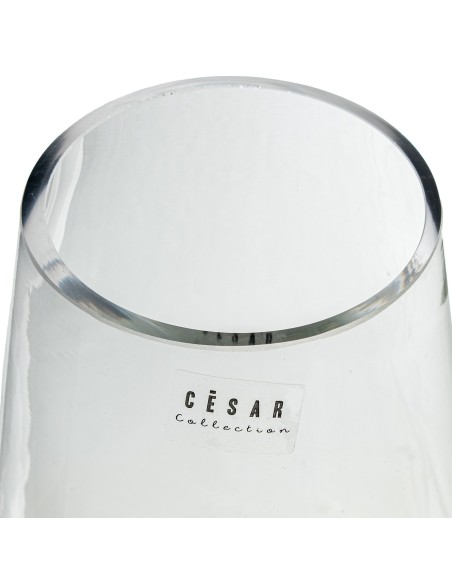 Jarrón de Cristal Transparente 30 cm