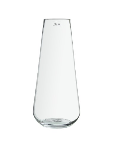 Jarrón de Cristal Transparente 40 cm