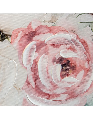Cuadro Flores Pintado a Mano en Lienzo