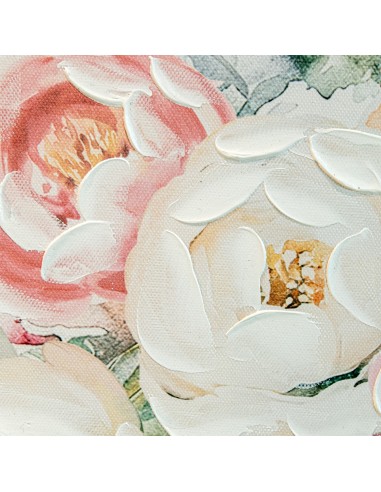 Cuadro Flores Pintado a Mano en Lienzo