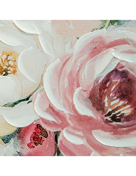 Cuadro Flores Pintado a Mano en Lienzo