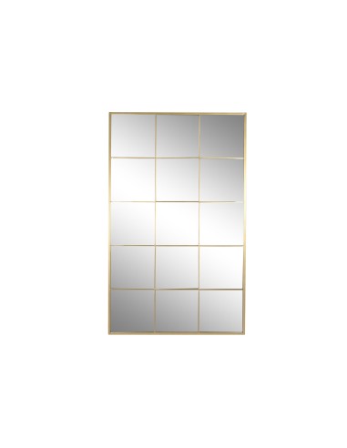 Espejo de Hierro Cristal Color Dorado