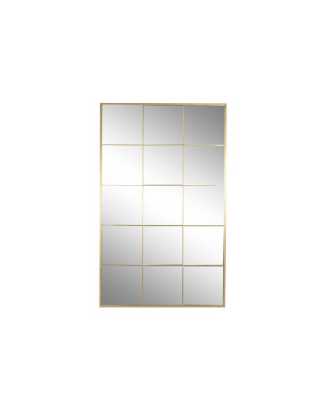 Espejo de Hierro Cristal Color Dorado