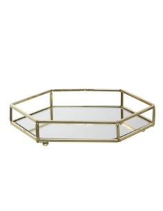 Centro de Mesa Espejo Oro