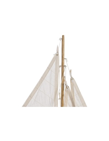 Figura de Madera con Diseño de Barco