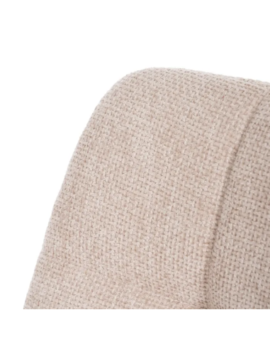 Silla Beige con Tejido y Metal