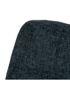 Silla Azul con Tejido y Metal 2