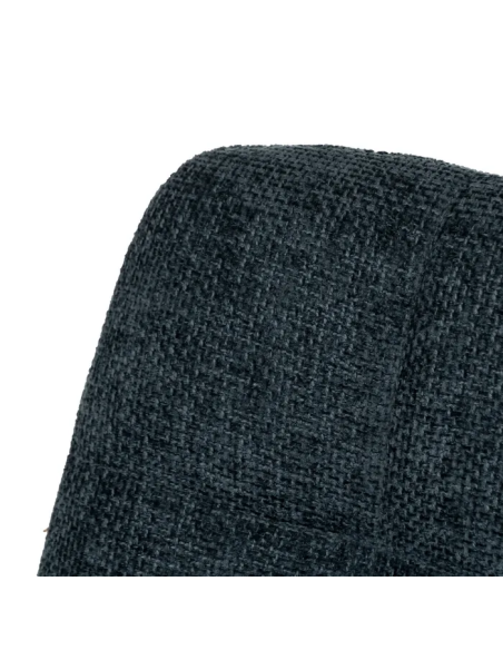 Silla Azul con Tejido y Metal