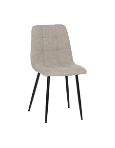 Silla Gris con Tejido y Metal