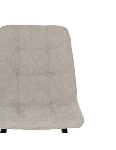 Silla Gris con Tejido y Metal