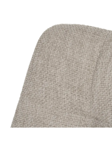 Silla Gris con Tejido y Metal