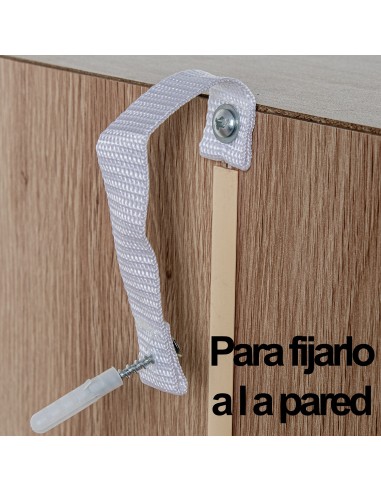 Zapatero de Madera y Ratán con 2 Cajones