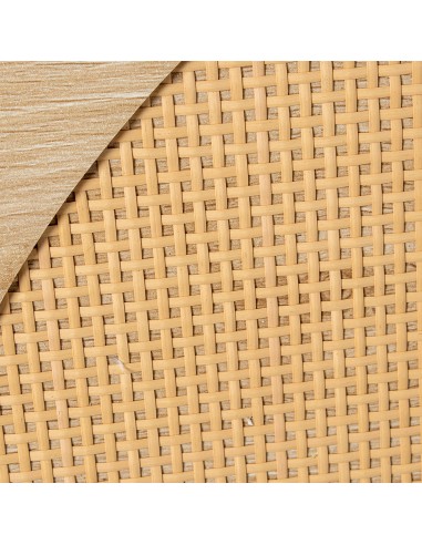 Zapatero de Madera y Ratán con 2 Cajones