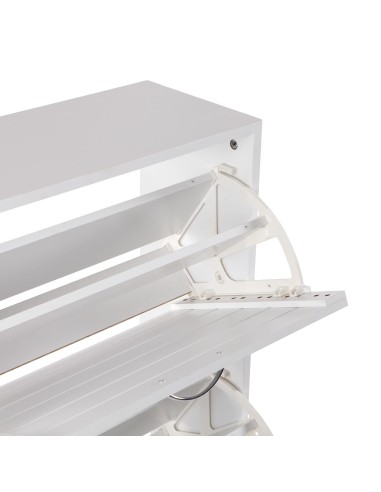 Zapatero de Madera con 2 Cajones Blanco