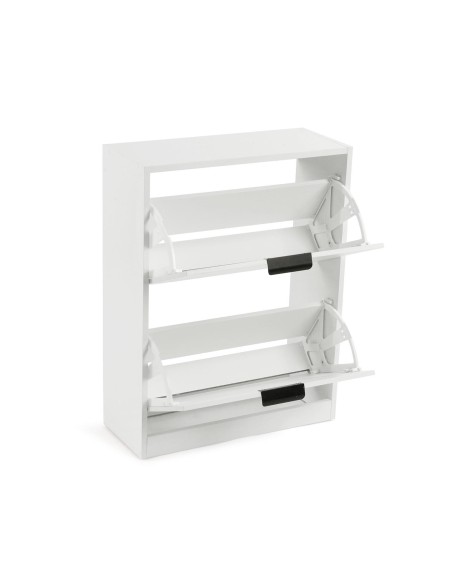 Zapatero de Melamina con 2 Cajones Blanco