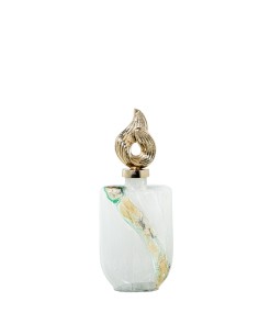 Jarrón de Cristal y Aluminio 41 cm