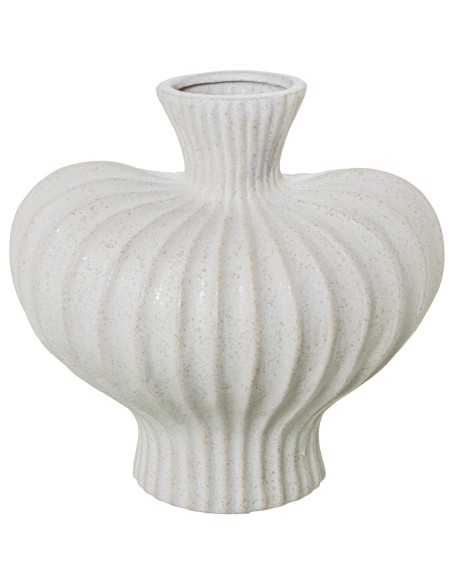 Jarrón de Cerámica Blanco 22 Cm