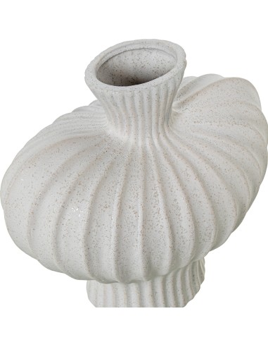 Jarrón de Cerámica Blanco 22 Cm