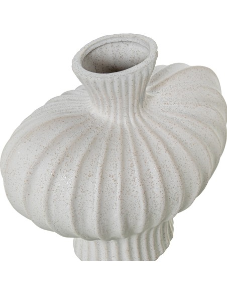 Jarrón de Cerámica Blanco 22 Cm