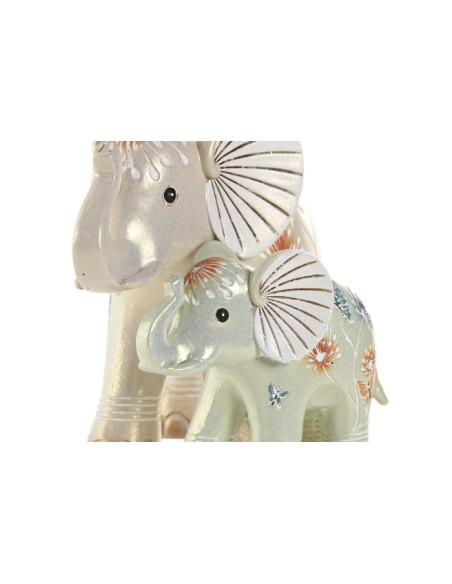 Figura de resina pareja de elefantes