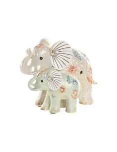 Figura de resina pareja de elefantes