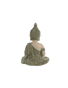 Figura buda fibra de magnesio verde y piedra 2