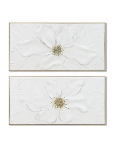 Cuadro en relieve de flor de goma con marco