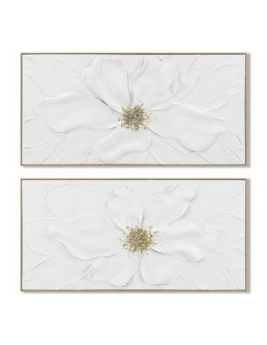 Cuadro en relieve de flor de goma con marco