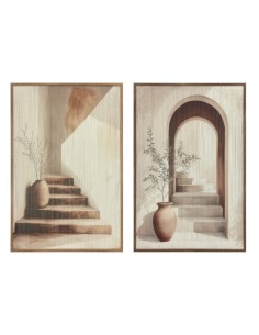 Cuadro tela algodón 3D con marco de madera