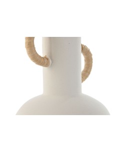 Jarrón cerámica de gres blanco con asas. 2