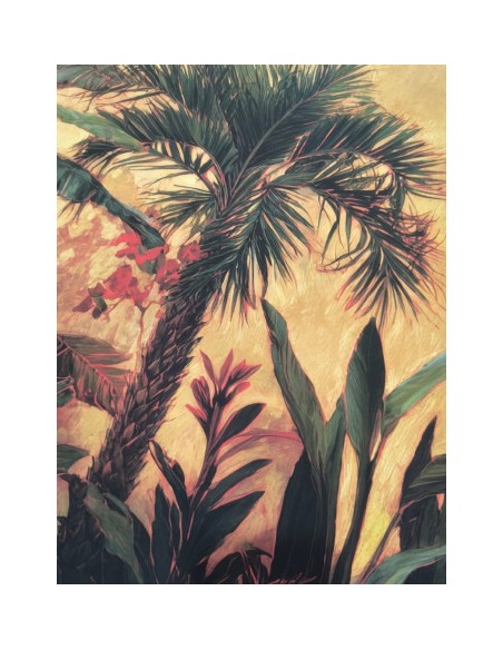 Cuadro con Diseño de Palmeras Tropicales