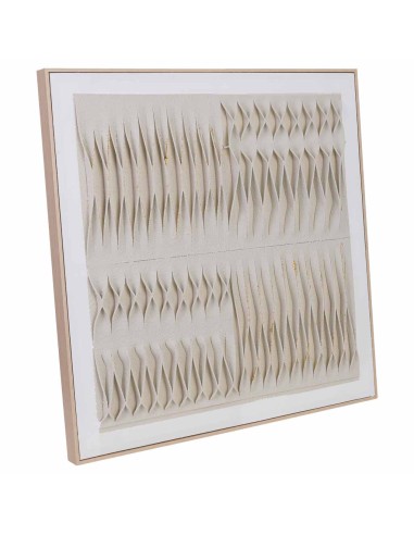 Cuadro en Lienzo con Relieve Beige