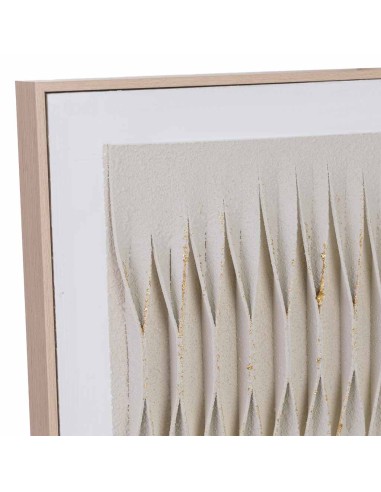 Cuadro en Lienzo con Relieve Beige