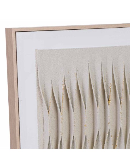Cuadro en Lienzo con Relieve Beige