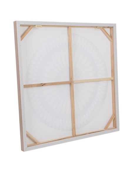 Cuadro en Lienzo con Relieve Blanco