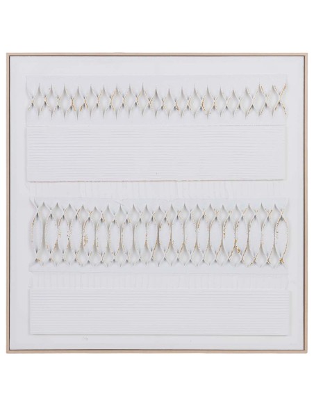 Cuadro en Lienzo con Relieve Beige