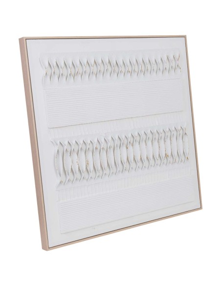 Cuadro en Lienzo con Relieve Beige