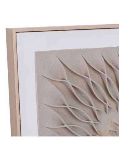 Cuadro en Lienzo con Relieve Marrón