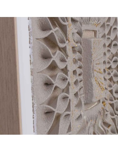 Cuadro en Lienzo con Relieve Marrón