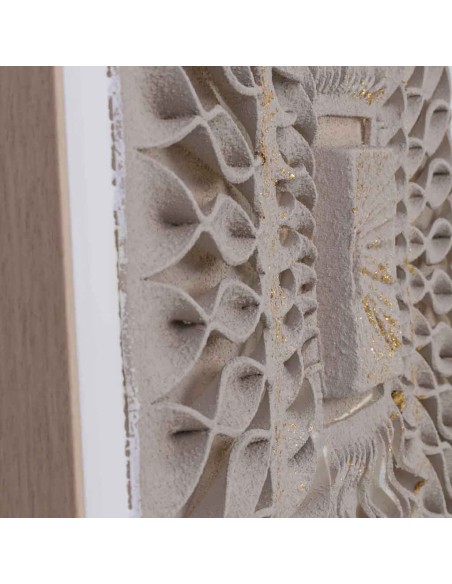 Cuadro en Lienzo con Relieve Marrón
