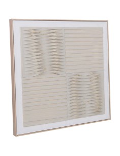 Cuadro en Lienzo con Relieve Beige 2