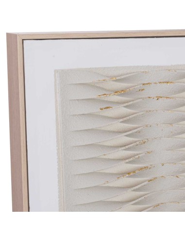Cuadro en Lienzo con Relieve Beige