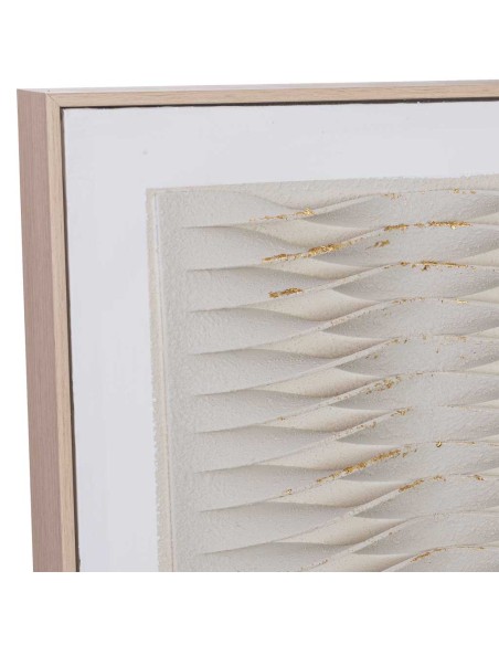 Cuadro en Lienzo con Relieve Beige
