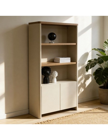 Estantería de Madera Efecto Lino